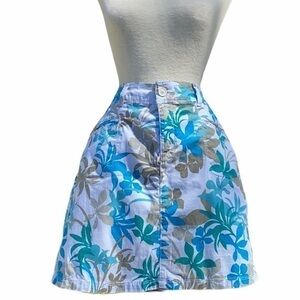 Croft & Barrow floral skort, petite 6 stretch